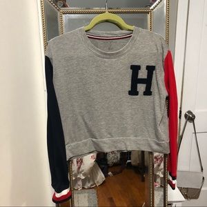 NWOT Red Navy Gray Tommy Hilfiger Long Sleeve Top